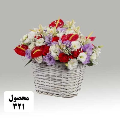 سبد گل کد 321